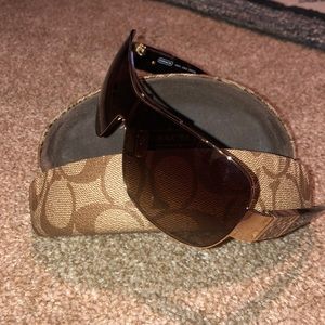 Coach tortoise shell sunglasses